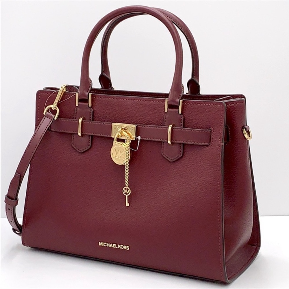 New Michael Kors Hamilton Meidum Satchel
Shoulder Crossbody Bag and Wallet Set - Picture 15 of 15